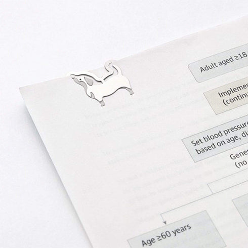 MIDORI E-Clip Etching Clip Dog Paper Clip