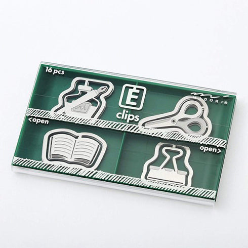 MIDORI E-Clip Etching Clip Fountain Pen Paper Clip - Multiple Styles!