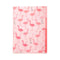 Midori MD A6 3 Pocket Clear Folder | Flamingo