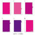Midori MD A6 5 Pocket Clear Folder | Pink