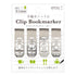 MIDORI Metal Travel Bookmark Clips
