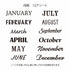MIDORI Paintable Stamp Re-Inkable Self-Inking Stamp | Monthly