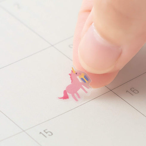 Midori Seal Collection BIRTHDAY Planner Stickers Removable Pastel | 2459