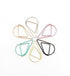 Mint Green Set Water Drop Tear Drop Teardrop Paper Clips - Three Sizes!