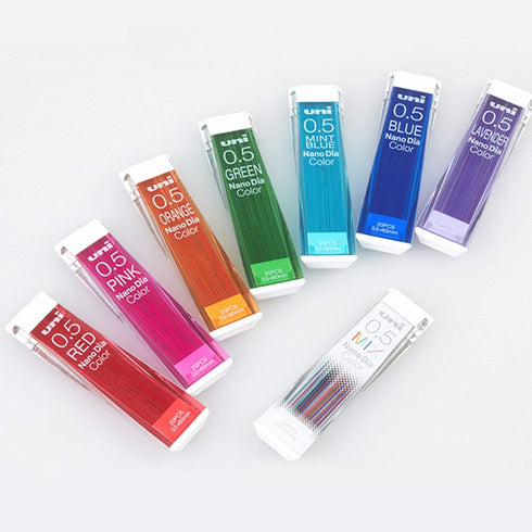 Mitsubishi Uni Sharp Lead Refill Nano Diameter 0.5mm | MIXED COLOR LEAD