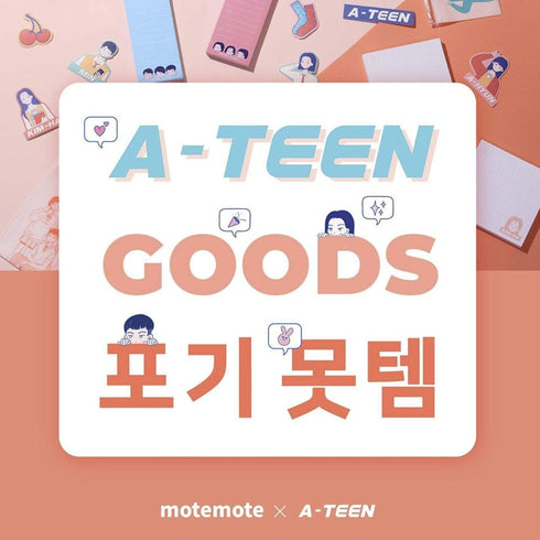 MoteMote Blue Ruled A-Teen Sticky Note | USA Located!