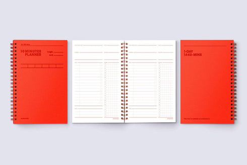 MOTEMOTE Burning Red Ten Minute Planner | 100 Days - USA located!