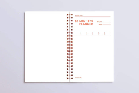 MOTEMOTE Burning Red Ten Minute Planner | 100 Days - USA located!