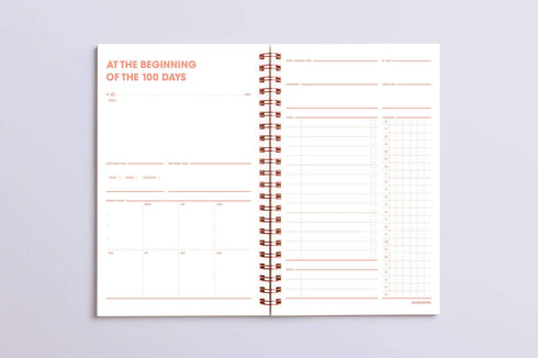 MOTEMOTE Burning Red Ten Minute Planner | 100 Days - USA located!
