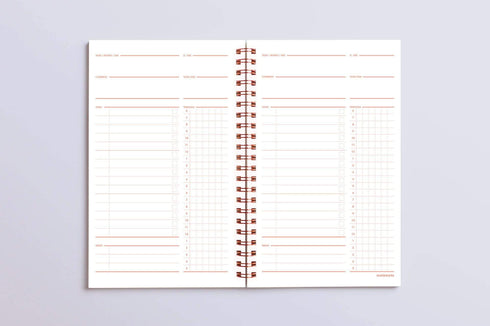 MOTEMOTE Burning Red Ten Minute Planner | 100 Days - USA located!