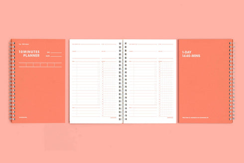 MOTEMOTE Living Coral Ten Minute Planner | 100 Days - USA located!