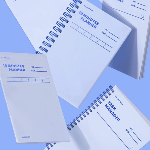 MOTEMOTE Serenity Blue 10 Minute Planner | Half Year - USA located!