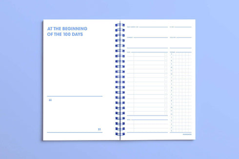 MOTEMOTE Serenity Blue Ten Minute Planner | 100 Days - USA Located!