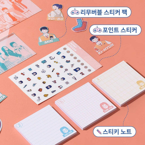 MoteMote Yellow Graph A-Teen Sticky Note | USA Located!
