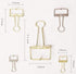 OIL RUBBED BRONZE Skeleton Frame Hollow Wire Binder Clips - Three Sizes!