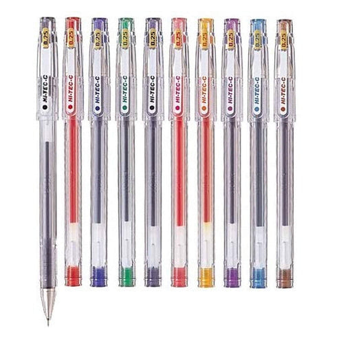 Pilot Hi-Tec-C Gel Pen Ultra Fine Point BLACK | 0.25 mm