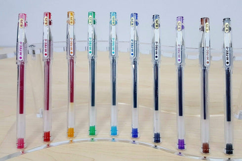 Pilot Hi-Tec-C Gel Pen Ultra Fine Point RED | 0.25 mm