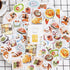Premium Die-Cut Kawaii Stickers Food Sushi Chinese Take-out Takeaway Salad Wagashi Foodie Stickers