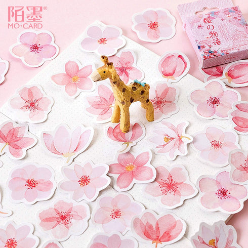 Premium Die-Cut Stickers Sakura Cherry Blossom Chūn Jié Festival Spring Festival