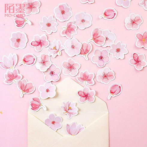 Premium Die-Cut Stickers Sakura Cherry Blossom Chūn Jié Festival Spring Festival