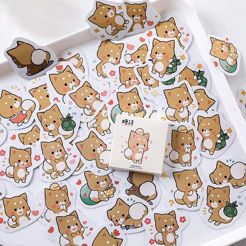 Premium Die-Cut Stickers Shiba Inu
