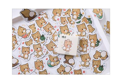 Premium Die-Cut Stickers Shiba Inu