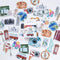 Premium Die-Cut Stickers Travel Car Bus Metro Trip