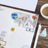 Premium Die-Cut Stickers Travel Car Bus Metro Trip