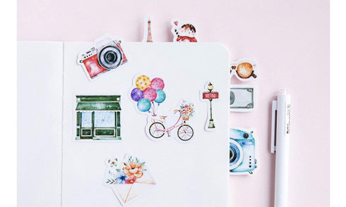 Premium Die-Cut Stickers Travel Car Bus Metro Trip