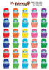 PRINTABLE & Cut File Silhouette Cut File BOLD Dishwasher Dish washer Tiny Planner Stickers Pastel or Bold jpg png pdf svg Files Included