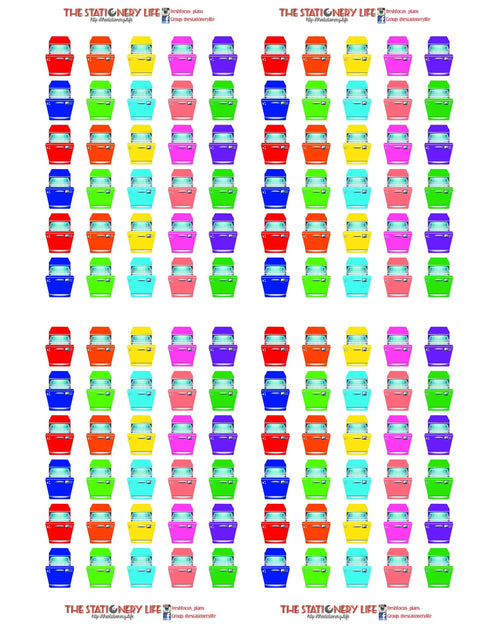 PRINTABLE & Cut File Silhouette Cut File BOLD Dishwasher Dish washer Tiny Planner Stickers Pastel or Bold jpg png pdf svg Files Included