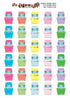 PRINTABLE & Cut File Silhouette Cut File PASTEL Dishwasher Dish washer Tiny Planner Stickers Pastel or Bold jpg png pdf svg Files Included