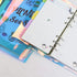 PVC Laser-Cut Hologram Holographic 6 Ring Rainbow Snap Closure Loose Leaf Binder | A5 25mm Rings