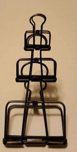 RAINBOW Skeleton Frame Hollow Wire Binder Clips Small, Medium & Large! Super cute and very strong!