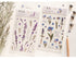 Realistic Flowers Blossoms PET Transparent Dainty Stickers | Lavender