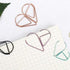 Rose Gold Copper Set Water Drop Tear Drop Teardrop Paper Clips - Three Sizes!