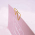 SET OF FIVE Unusual Gold Triangle Paper Clips | 20mm