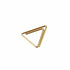 SET OF FIVE Unusual Gold Triangle Paper Clips | 20mm