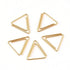SET OF FIVE Unusual Gold Triangle Paper Clips | 20mm