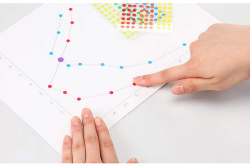 Stalogy Circular Washi Tape Patches | 5mm Shuffle Earth