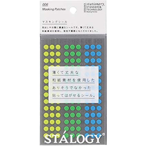 Stalogy Circular Washi Tape Patches | 5mm Shuffle Earth