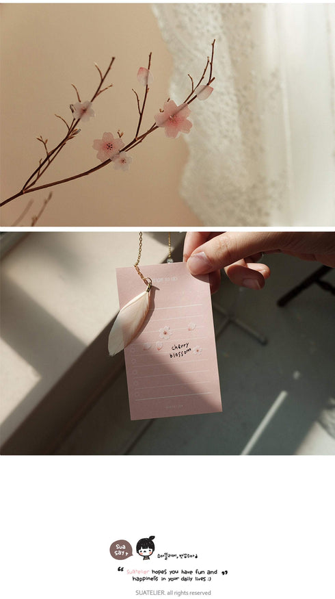 Suatelier Sonia PVC Transparent Stickers 1085 | Blossom Day Cherry Blossom Sakura