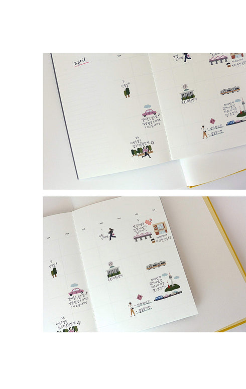 Suatelier Sonia PVC Transparent Stickers 1105 | City! City! Skyscrapers Cars Bridges Taxi