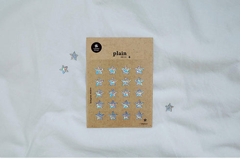 Suatelier Sonia PVC Transparent Stickers 1655-59| Hologram Sparkle Stars Glitter Stars