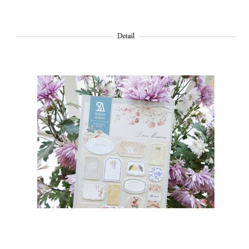 Suatelier Sonia PVC Transparent Stickers 2033 | Honey Garden Honey Bee Stickers Hexagonal Bee Hive