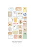 Suatelier Sonia PVC Transparent Stickers 2033 | Honey Garden Honey Bee Stickers Hexagonal Bee Hive