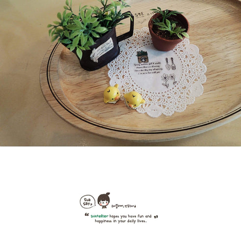 Suatelier Sonia PVC Transparent Stickers 1007 | Fragrance Plants Gardening Garden