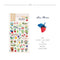 Suatelier Sonia PVC Transparent Stickers 2035 | Love Flower Wildflowers Bouquets Flowers Fruit Berry