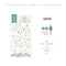 Suatelier Sonia PVC Transparent Stickers 2045 | Snowtown Winter Snowflakes Snow