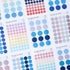TRANSPARENT PET Pastel Dot Stickers Circle Stickers | Gammei
